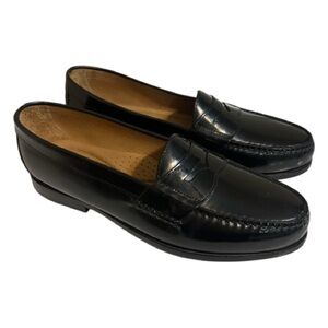 Johnston & Murphy Men's 11.5 Classic Black Penny Loafers